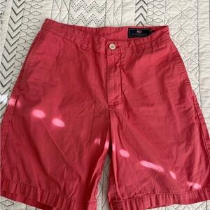 Vineyard Vines Coral Flat Front Shorts